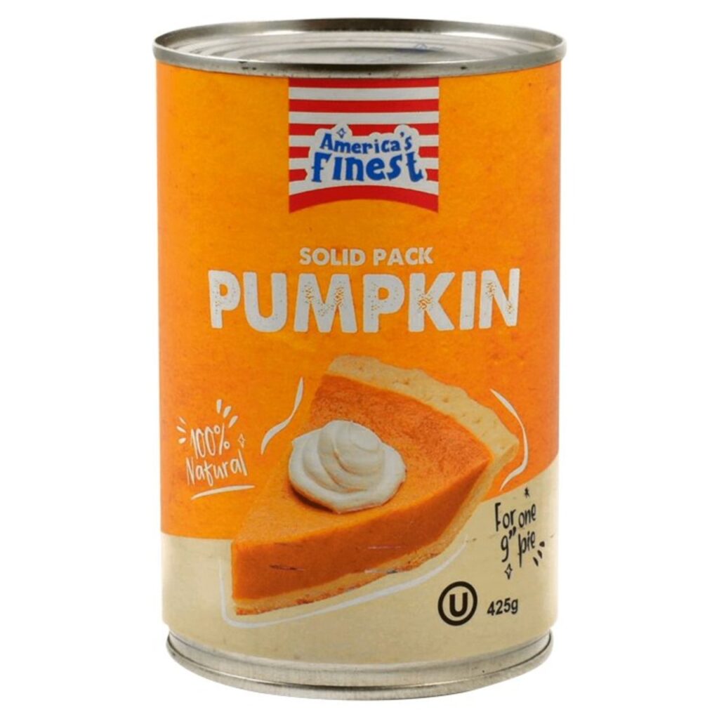 tinned pumpkin puree